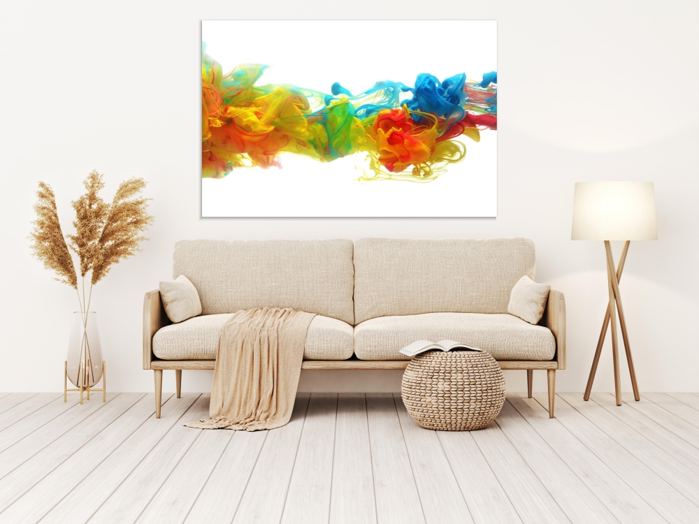 

Картина на холсте Абстракция Colorful Ink 40х80 см.