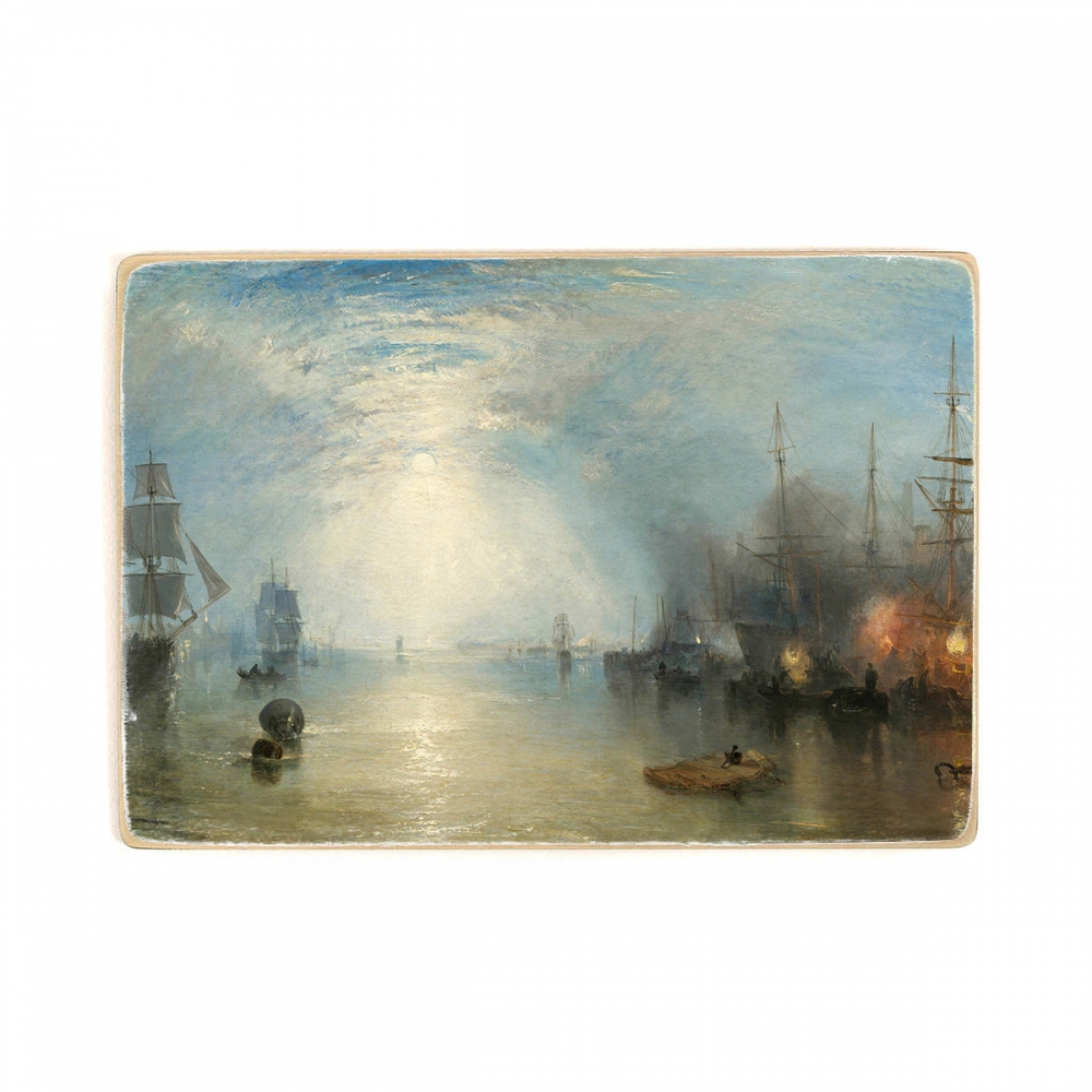 

Деревянный постер Искусство Joseph Mallord William Turner - Keelmen Heaving in Coals by Moonlight. А2