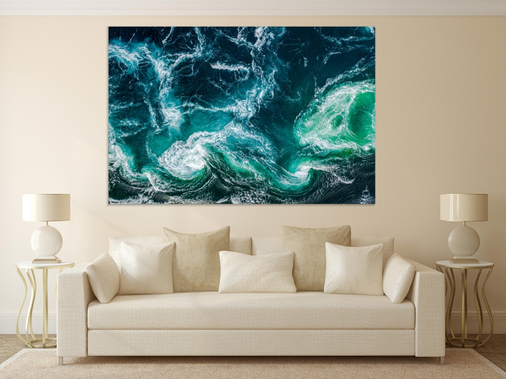 

Картина на холсте Абстракция Water Waves 50х65 см.