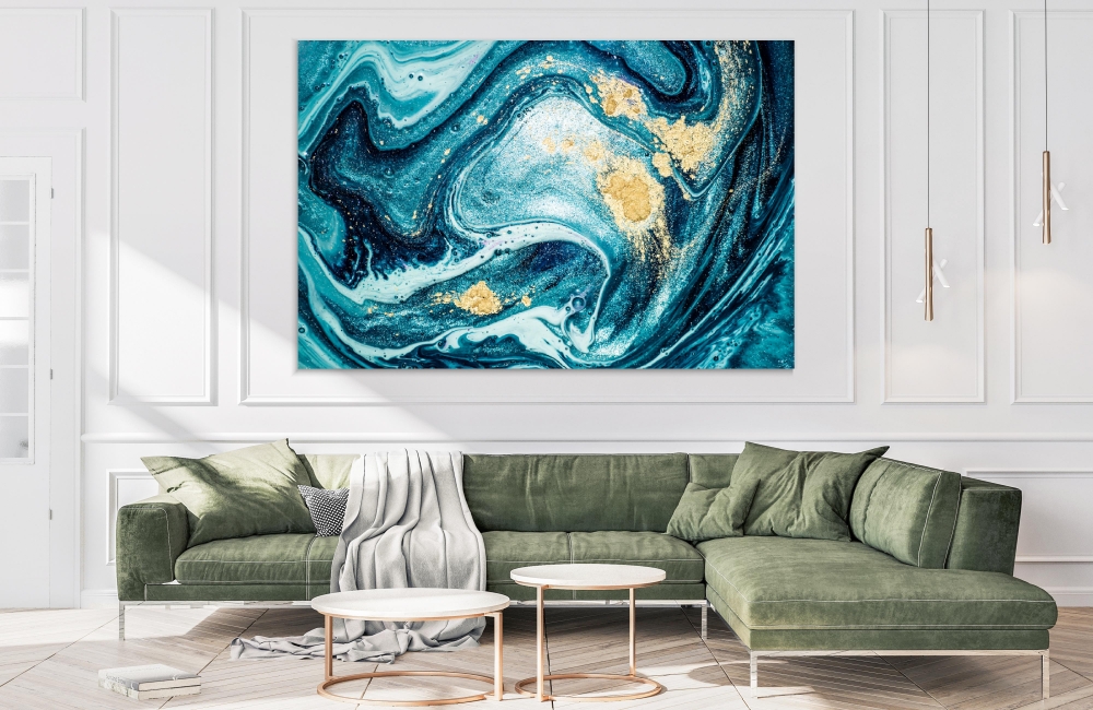 

Картина на холсте Абстракция Abstract Ocean 110х150 см.