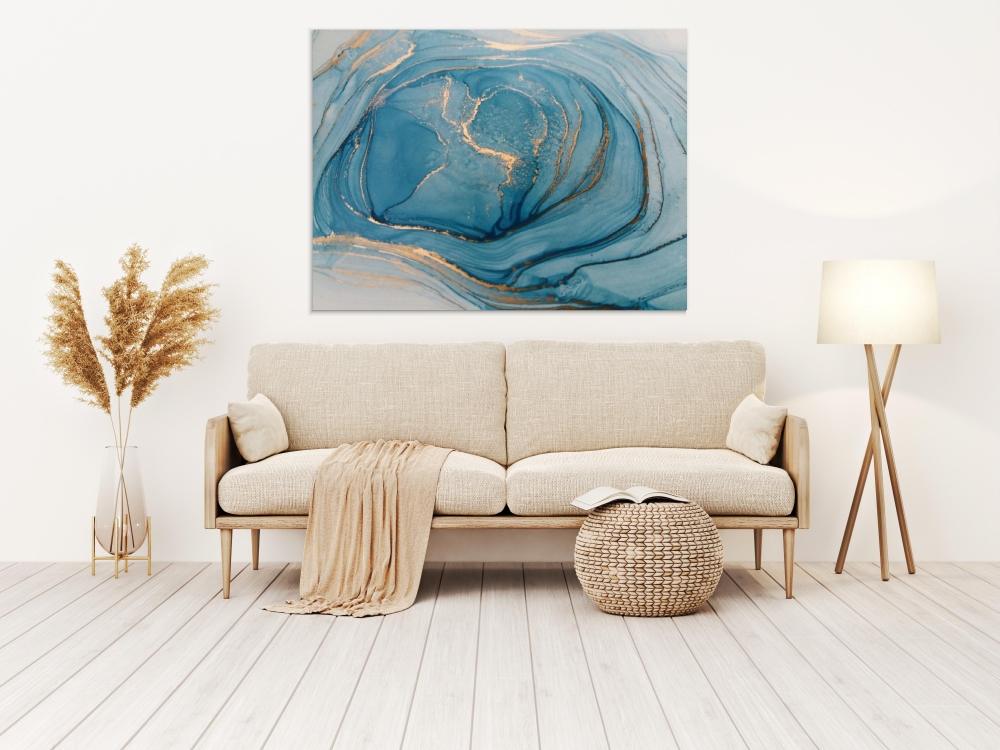 

Картина на холсте Абстракция Gold Painting 110х150 см.