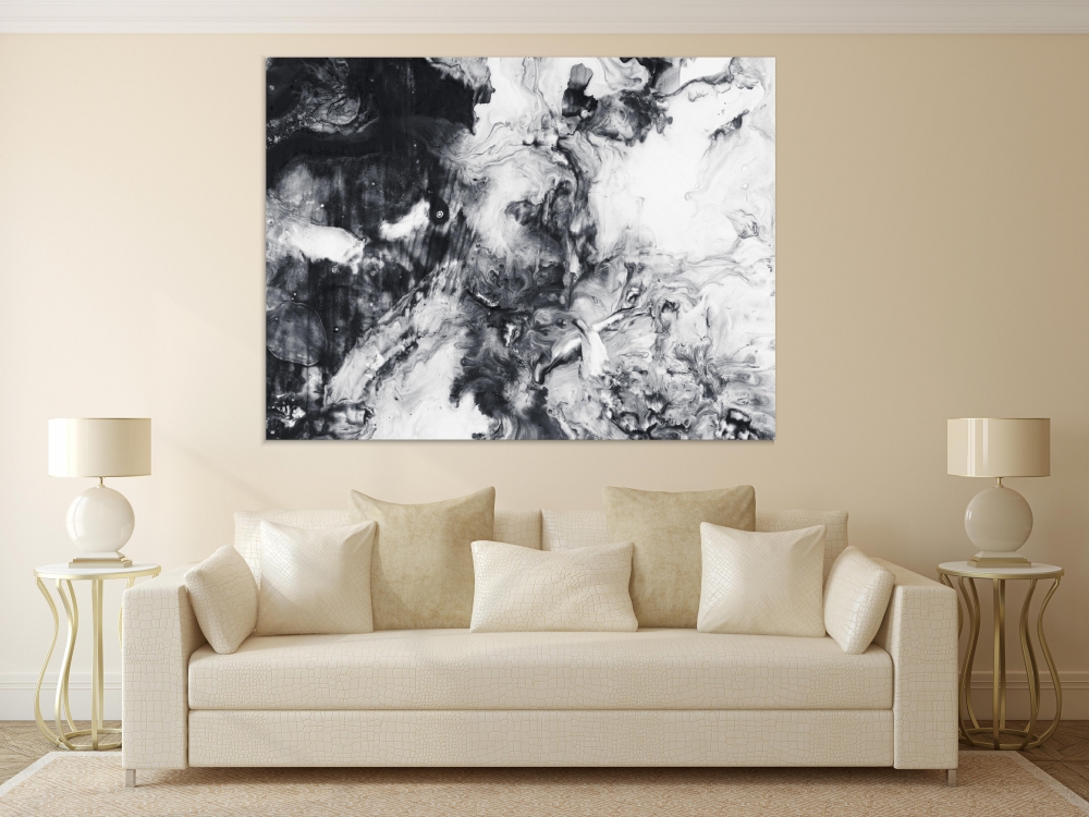 

Картина на холсте Абстракция Black And White Background 45х60 см.