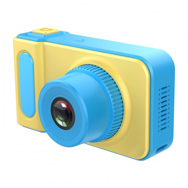 

Детский цифровой фотоаппарат Smart Kids Camera V7 Жёлто-голубой (SKC778)