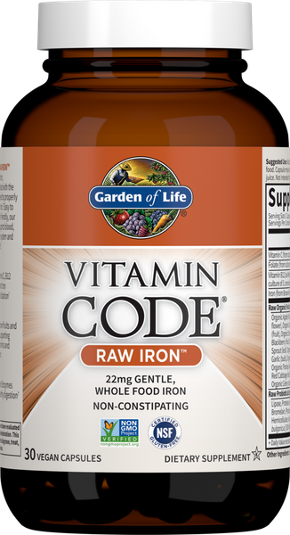 

Сырое железо RAW Iron Garden of Life Vitamin Code 30 капсул (GOL005)