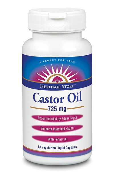 

Касторовое масло Castor Oil Heritage Store 725 мг 60 капсул (HRP004)