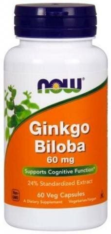 

Гинкго Билоба Ginkgo Biloba Now Foods 60 мг 60 капсул (NF231)