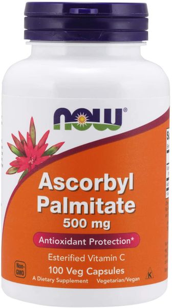 

Аскорбил пальмитат Ascorbyl Palmitate Now Foods 500 мг 100 капсул (NF160)