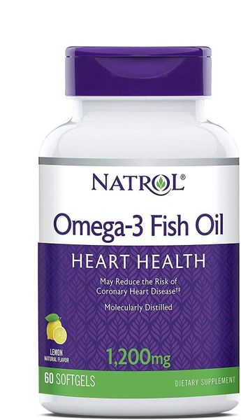 

Рыбий жир Омега-3 Omega-3 Natrol лимон 1200 мг 60 капсул (NTRL019)