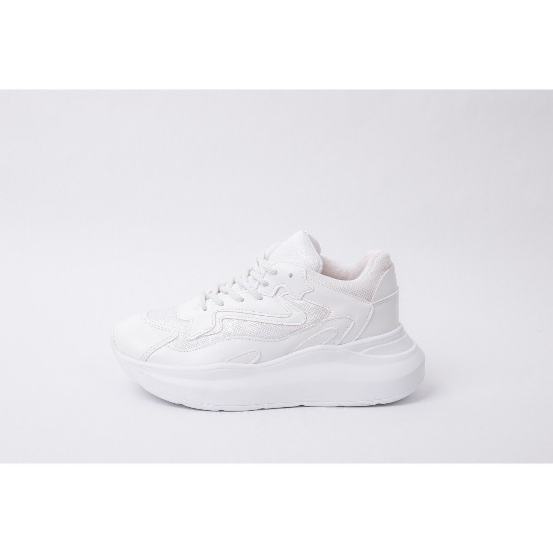 

Женские кроссовки Sofi&Mshoes Белые с кожаными вставками 40 (25,5см-26см)
