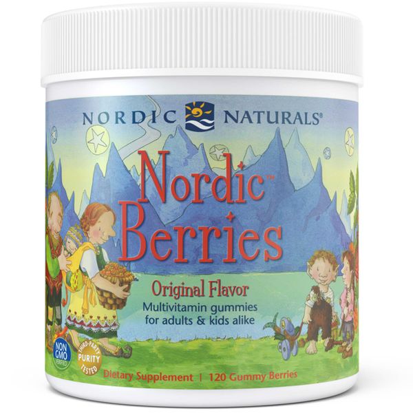 

Витамины для детей Nordic Berries Multivitamin Gummies Nordic Naturals 120 жевательных конфет (NN066)