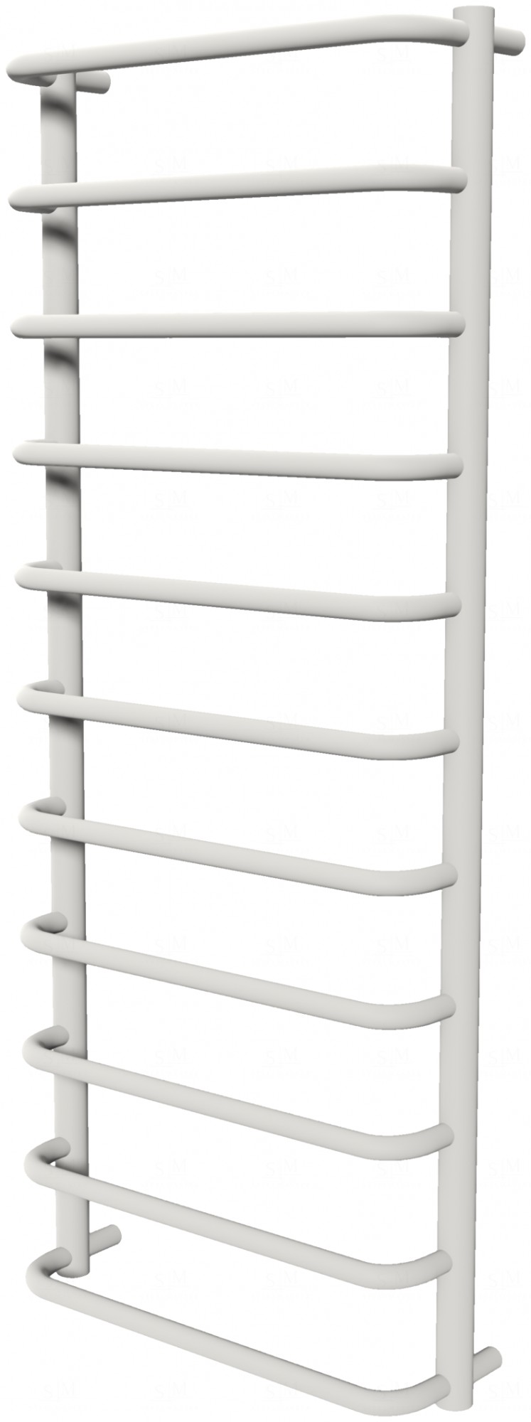 

Белый полотенцесушитель Modern 11 RAL9016 лесенка 1150x482, white