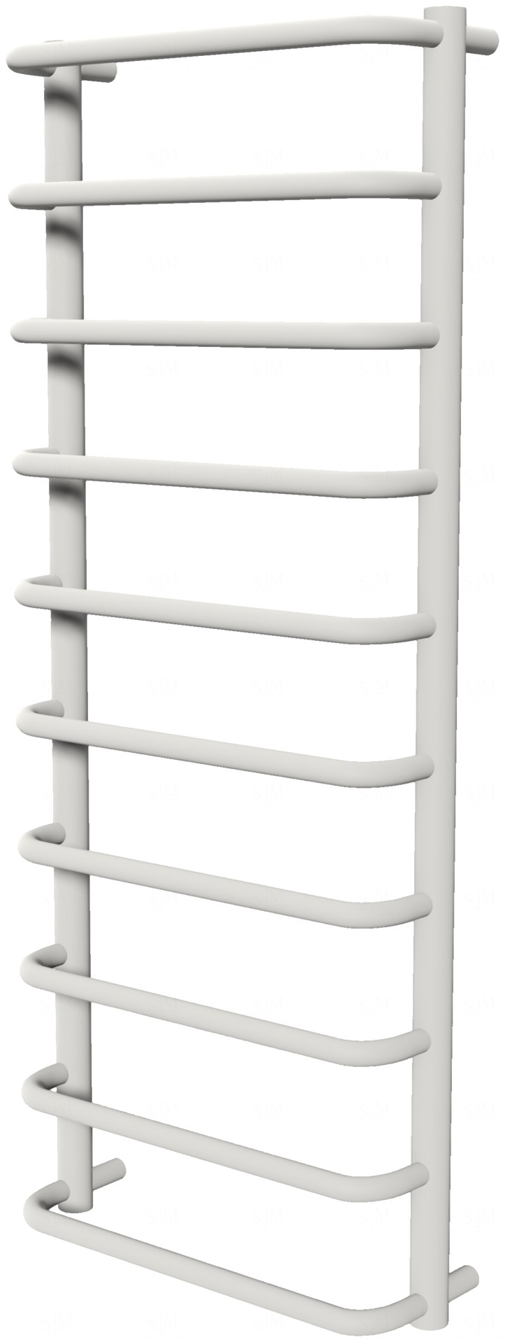 

Полотенцесушитель Modern 10 белая RAL9016 лесенка 1050x432, white