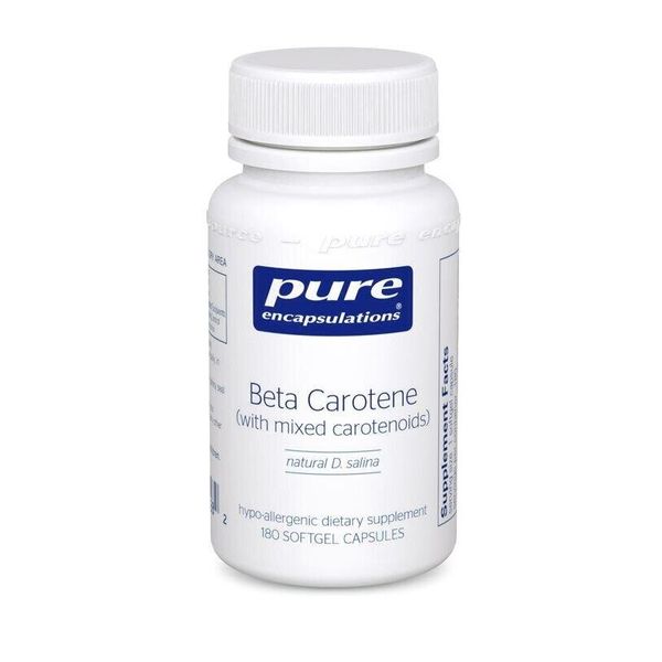 

Бета-каротин со смешанными каротиноидами Beta Carotene Pure Encapsulations 90 капсул (PE026)