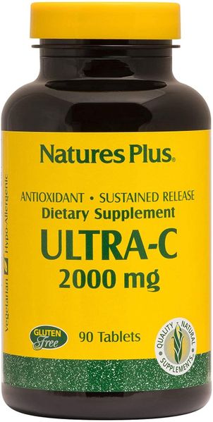 

Витамин С, Ultra-C, 2000 мг, Nature's Plus, 60 таблеток