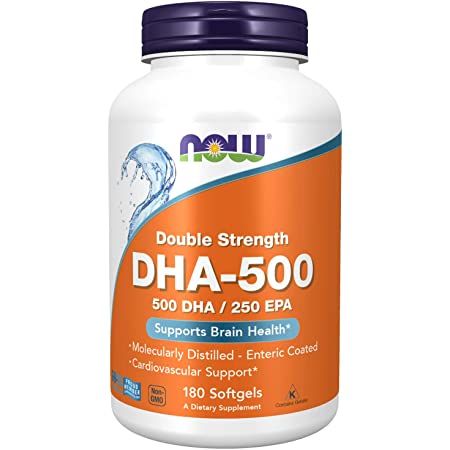 

Рыбий жир двойная сила DHA-500 Now Foods 180 капсул (NF518)