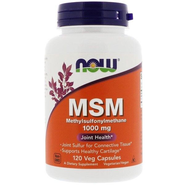 

Метилсульфонилметан MSM Now Foods 1000 мг 120 капсул (NF051)