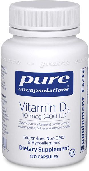 

Витамин D3 Vitamin D3 Pure Encapsulations 400 МЕ 120 капсул (PE194)