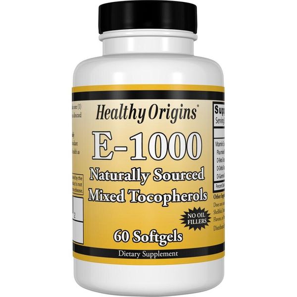 

Витамин Е Vitamin E Healthy Origins 1000 МЕ 60 капсул (HO006)