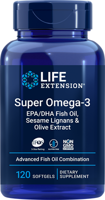 

Рыбий жир Омега-3 Omega-3 Life Extension 120 капсул (LE074)