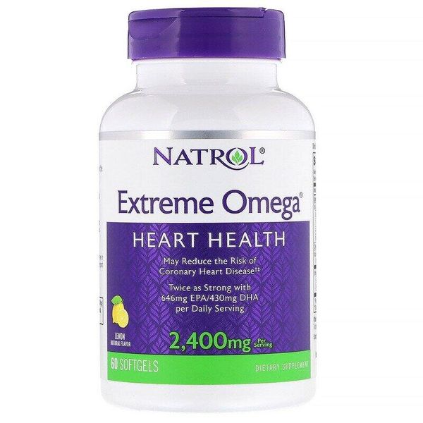 

Экстрим Омега Extreme Omega Natrol лимо 2400 мг 60 капсул (NTRL022)