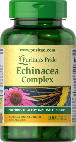 

Комплекс эхинацеи Echinacea Complex Puritan's Pride 450 мг 100 капсул (PP140)