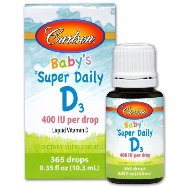 

Витамин D3 для детей Kid's Super Daily D3 Carlson Labs 400 МЕ 10.3 мл (CAR025)