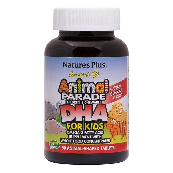 

Рыбий жир для детей Animal Parade DHA Childrens Chewable Nature's Plus вишня 90 животных (NP172)