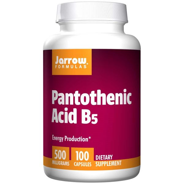 

Витамин В5 Пантотеновая кислота Pantothenic Acid B5 Jarrow Formulas 500 мг 100 капсул (JF041)