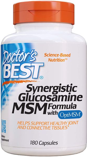 

Глюкозамин Synergistic Glucosamine MSM Formula Doctor's Best 180 капсул (DB069)