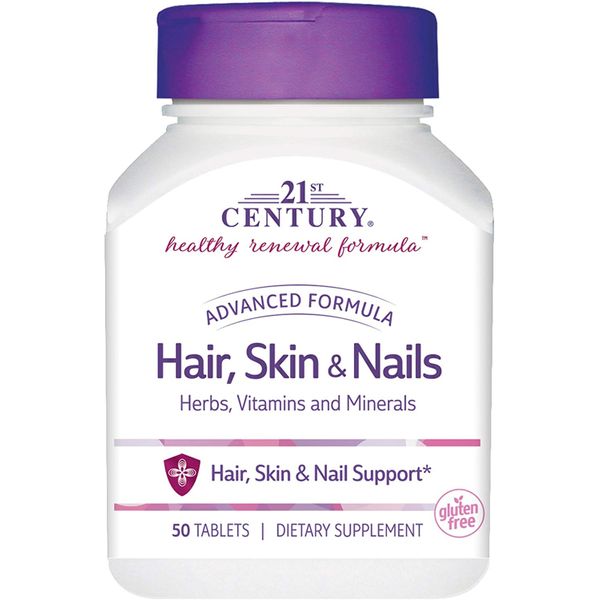 

Витамины для кожи и волос Hair, Skin & Nails 21st Century 50 таблеток (С21011)