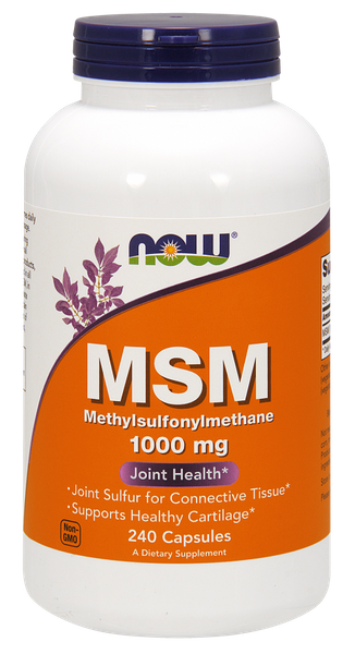 

Метилсульфонилметан MSM Now Foods 1000 мг 240 капсул (NF052)