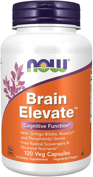 

Витамины для памяти Brain Elevate Now Foods 120 капсул (NF672)