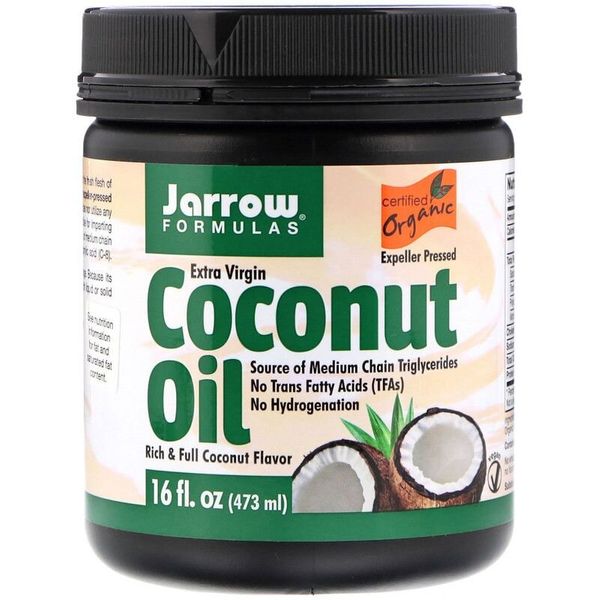 

Кокосовое масло Organic Extra Virgin Coconut Oil Jarrow Formulas 473 мл (JF064)