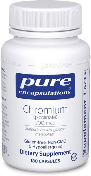 

Хром пиколинат Chromium picolinate Pure Encapsulations 200 мкг 180 капсул (PE109)