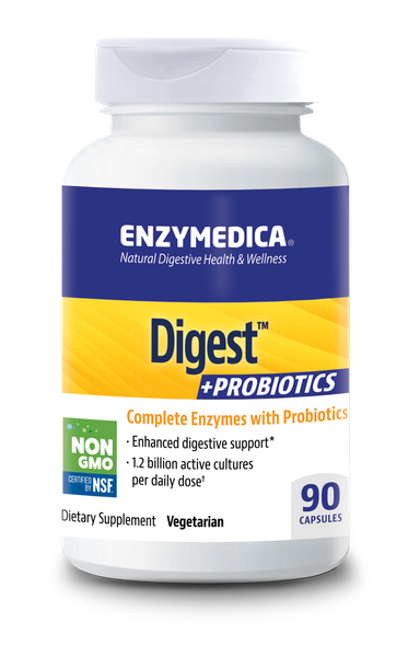 

Ферменты и пробиотики Digest + Probiotics Enzymedica 90 капсул (EM006)