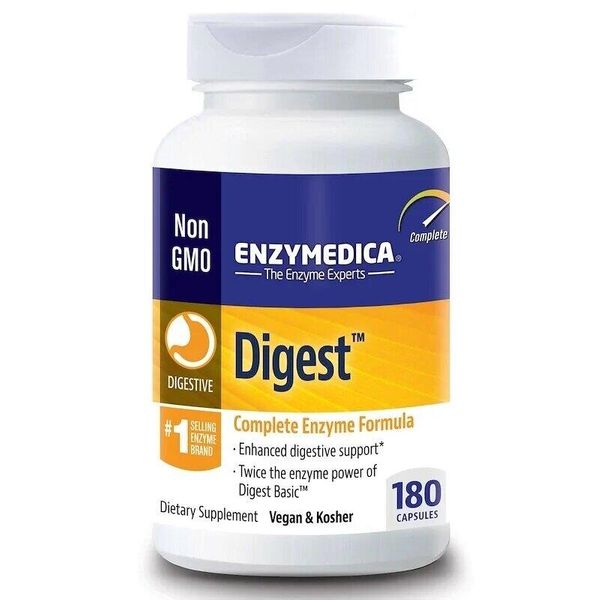 

Полная формула энзимов Digest Complete Enzyme Formula Enzymedica 180 капсул (EM026)