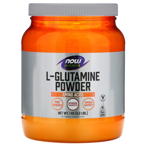 

L-Глютамин L-Glutamine Now Foods порошок 1 кг (NF126)