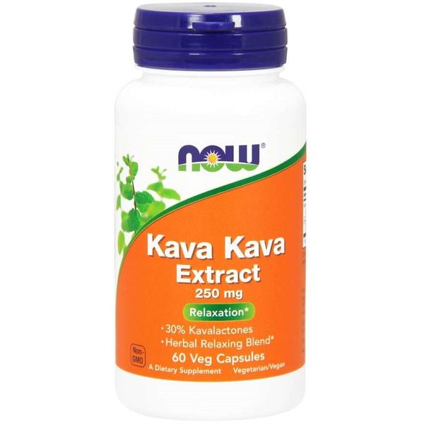 

Экстракт KAVA KAVA 30% Now Foods 250 мг 60 капсул (NF783)
