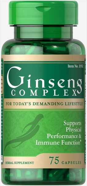 

Комплекс женьшеня Ginseng Complex Puritan's Pride 75 капсул (PP411)