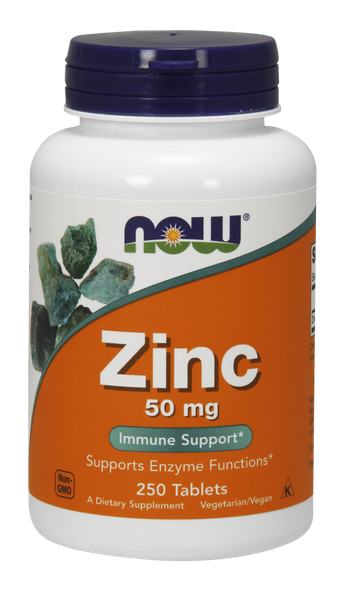 

Цинк Zinc Now Foods 50 мг 250 таблеток (NF707)