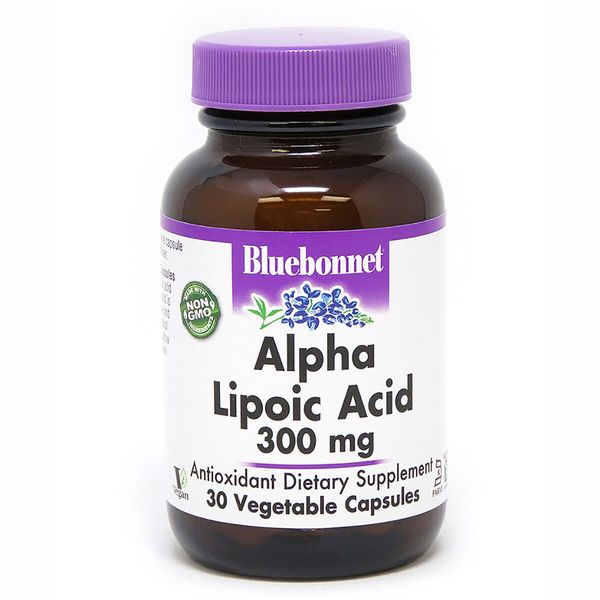 

Альфа-липоевая кислота Alpha Lipoic Acid Bluebonnet Nutrition 300 мг 30 капсул (BB126)