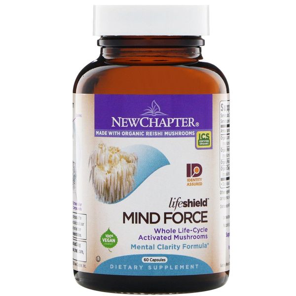 

Вітаміини для мозку Lifeshield Mind Force New Chapter 60 капсул (NCR037)