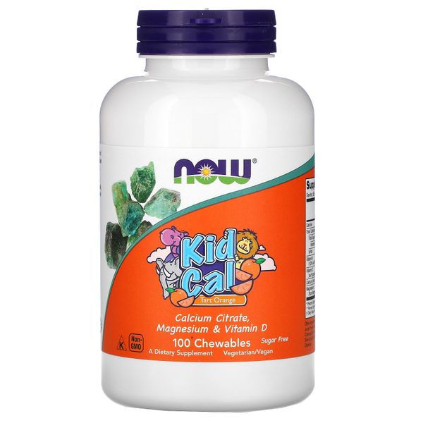 

Жевательный кальций Kid Cal Now Foods 100 таблеток (NF330)