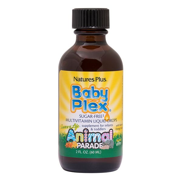 

Витамины для младенцев Animal Parade Baby Plex Sugar-Free Liquid Drops Nature's Plus апельсин капли 60 мл (NP171)