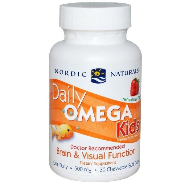 

Рыбий жир для детей Daily Omega Kids Nordic Naturals 500 мг 30 капсул (NN032)