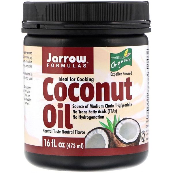 

Кокосовое масло Organic Coconut Oil Jarrow Formulas 473 мл (JF063)