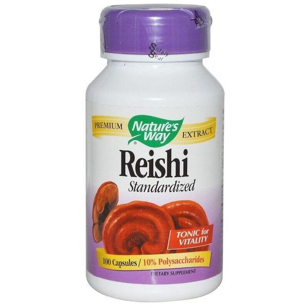 

Гриб рейши лечебный Reishi Nature's Way стандартизированный 100 капсул (NW077)