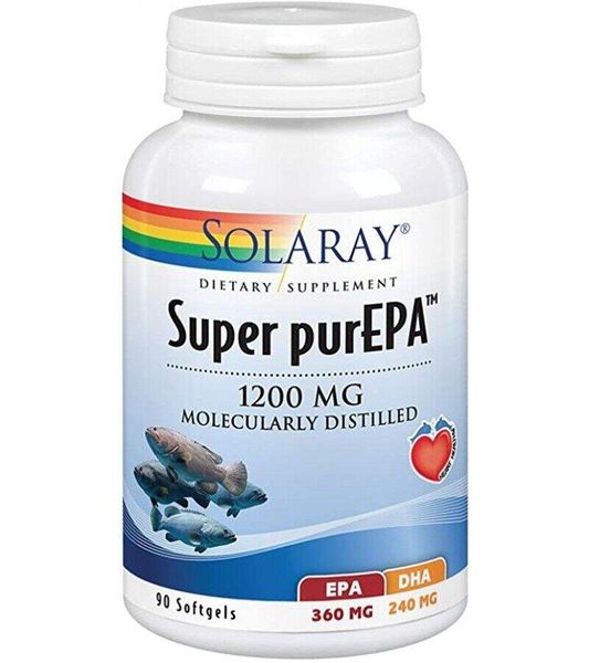 

Супер ЭПК Super purEPA Solaray 1200 мг 90 капсул (SR058)