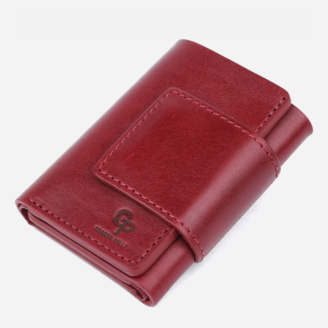 Акция на Жіночий гаманець шкіряний Grande Pelle leather-11574 Бордовий от Rozetka