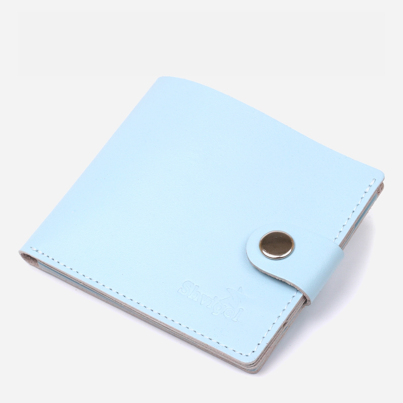 

Кошелек кожаный Shvigel leather-16470 Синий